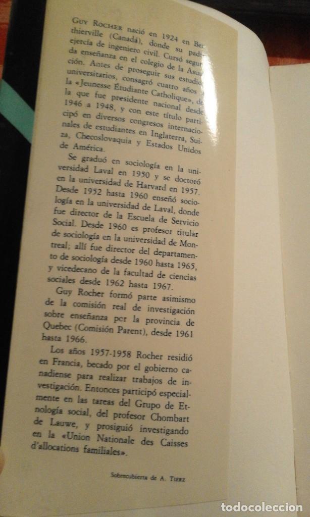 Libros de segunda mano: Introducci&oacute;n a la sociolog&iacute;a general - Guy Rocher - Foto 2