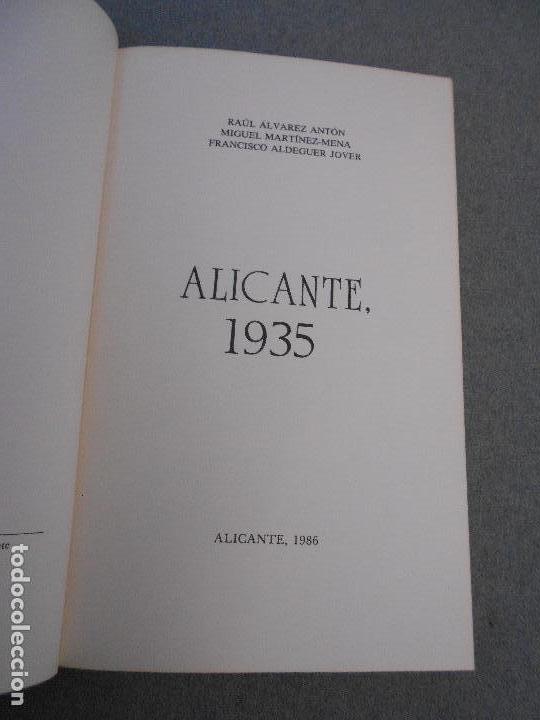 Libros de segunda mano: ALICANTE 1935 - Foto 2