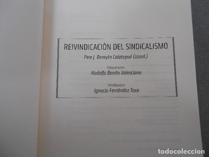 Libros de segunda mano: REIVINDICACION DEL SINDICALISMO - Foto 2