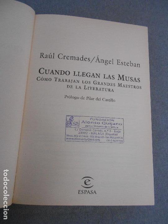 Libros de segunda mano: CUANDO LLEGAN LAS MUSAS - Foto 7