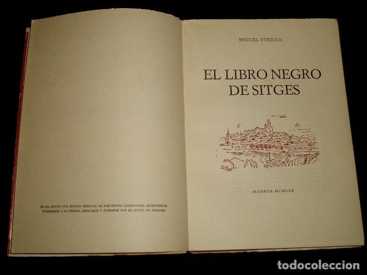 Libros de segunda mano: El Libro Negro de Sitges dedicado - Foto 3
