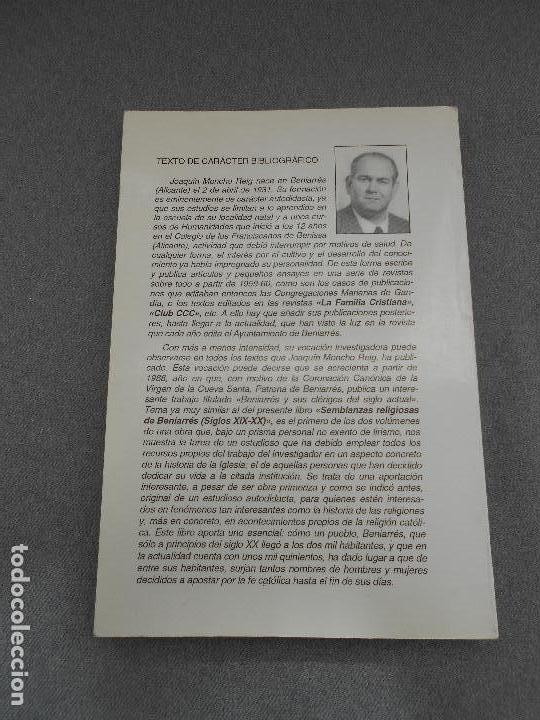 Libros de segunda mano: SEMBLANZAS RELIGIOSAS DE BENIARRES. ALICANTE - Foto 2