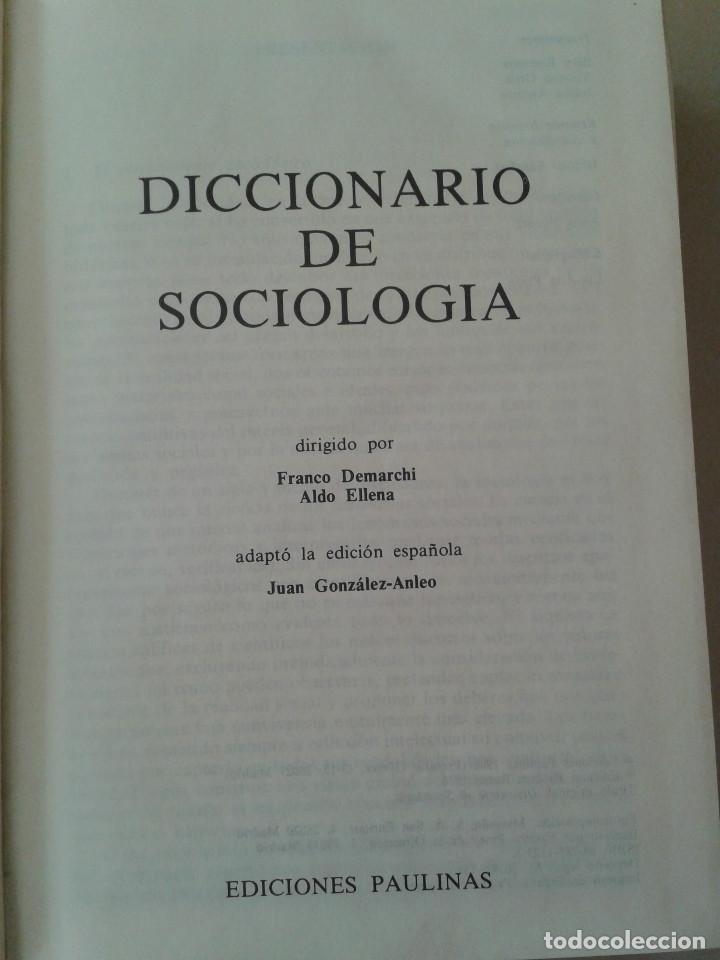 Libros de segunda mano: DICCIONARIO DE SOCIOLOG&Iacute;A. - Foto 2