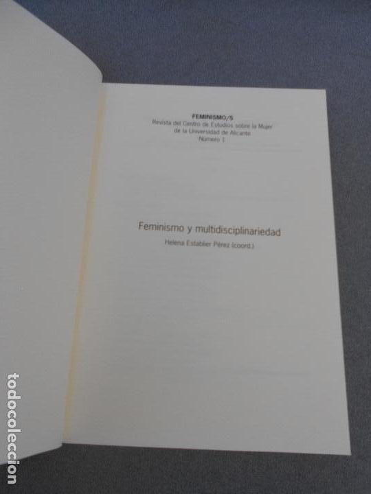 Libros de segunda mano: FEMINISMO Y MULTIDISCIPLINARIEDAD - Foto 2
