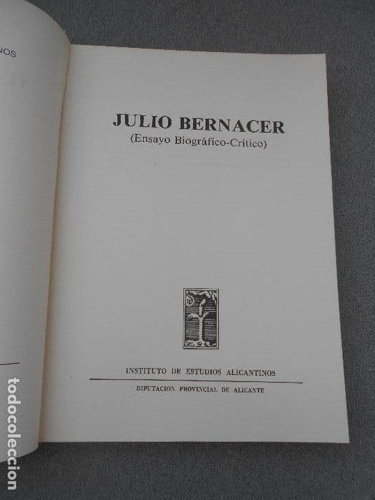 Libros de segunda mano: JULIO BERNACER - Foto 2
