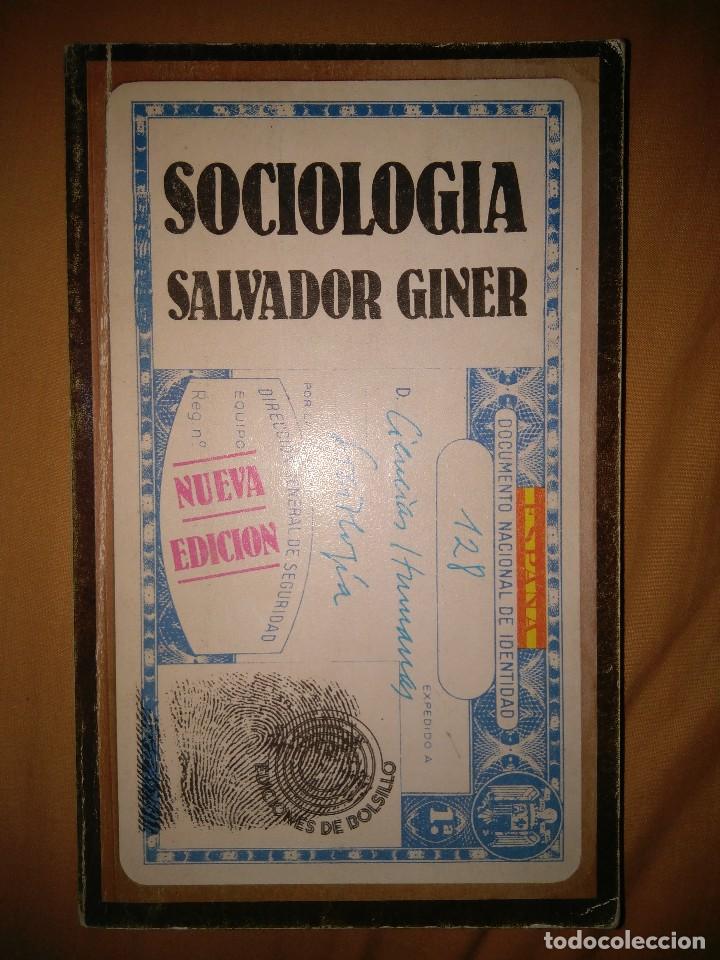 Libros de segunda mano: SOCIOLOGIA SALVADOR GINER - Foto 1