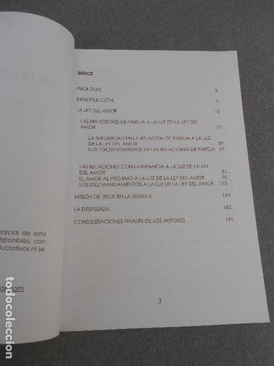 Libros de segunda mano: LA LEY DEL AMOR. LAS LEYES ESPIRITUALES - Foto 3