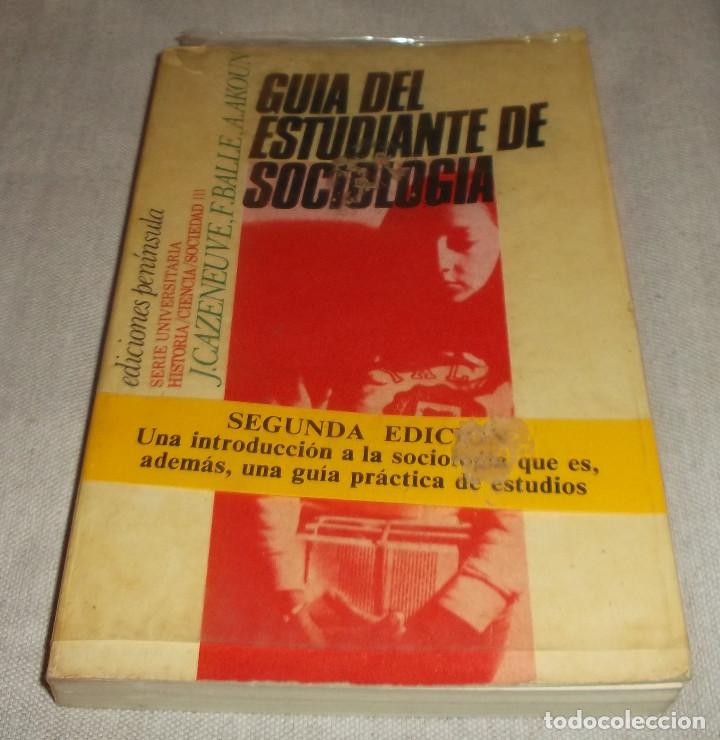 Libros de segunda mano: guia del estudiante de sociologia  ediciones peninsula - Foto 1