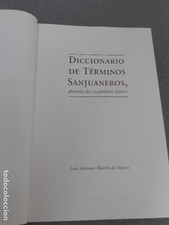 Libros de segunda mano: DICCIONARIO DE TERMINOS SANJUANEROS. - Foto 3