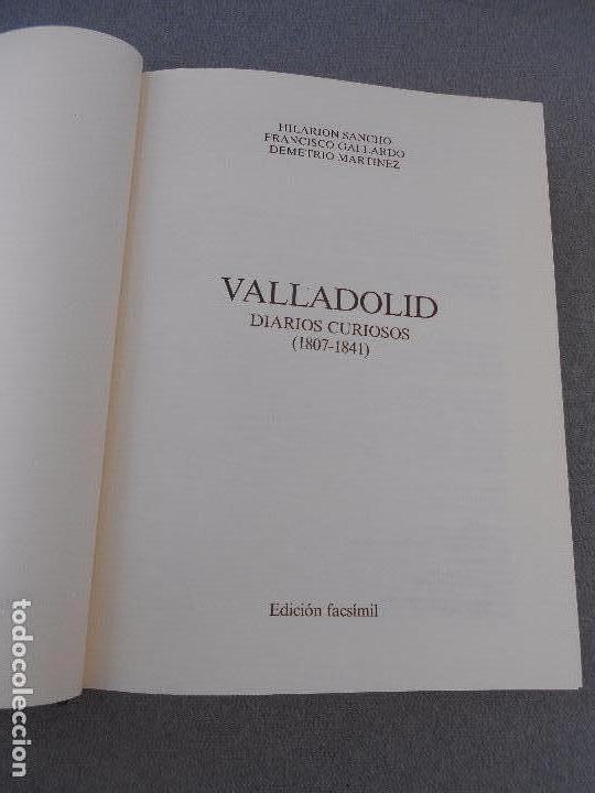 Libros de segunda mano: VALLADOLID. DIARIOS CURIOSOS. 1807 - 1841 - Foto 2