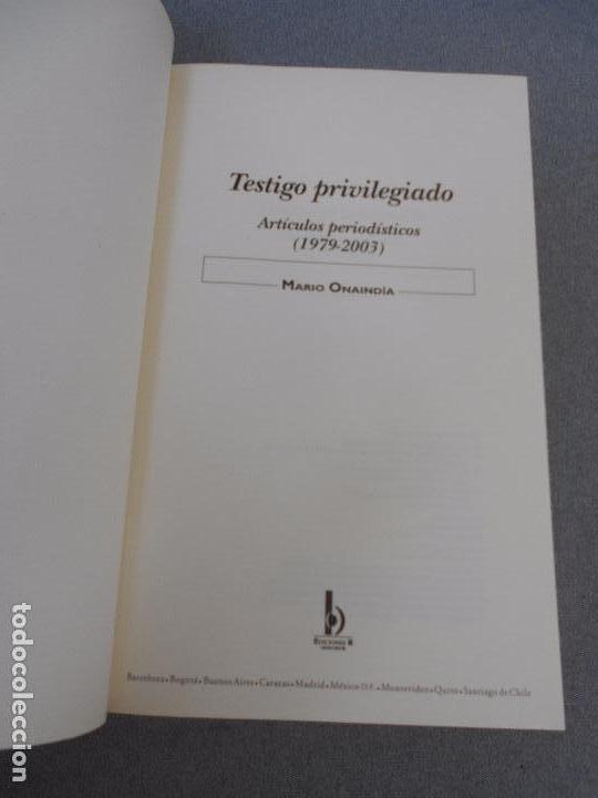 Libros de segunda mano: TESTIGO PRIVILEGIADO - Foto 2