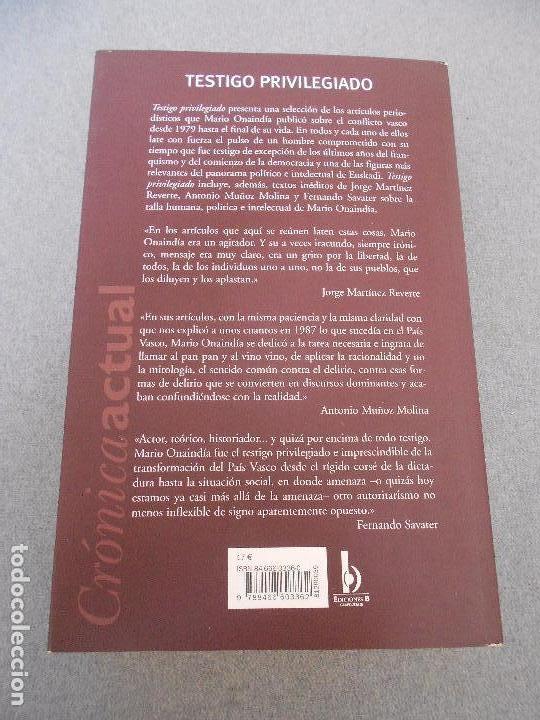 Libros de segunda mano: TESTIGO PRIVILEGIADO - Foto 3