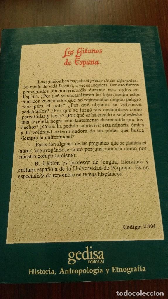 Libros de segunda mano: Los gitanos de Espa&ntilde;a. Bernard Leblon - Foto 2