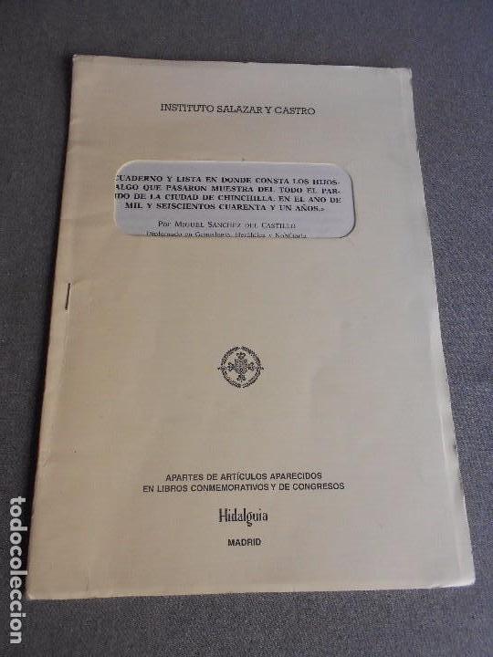 Libros de segunda mano: CUADERNO Y LISTA EN DONDE CONSTA LOS HIJOSDALGO QUE PASARON MUESTRA... - Foto 1