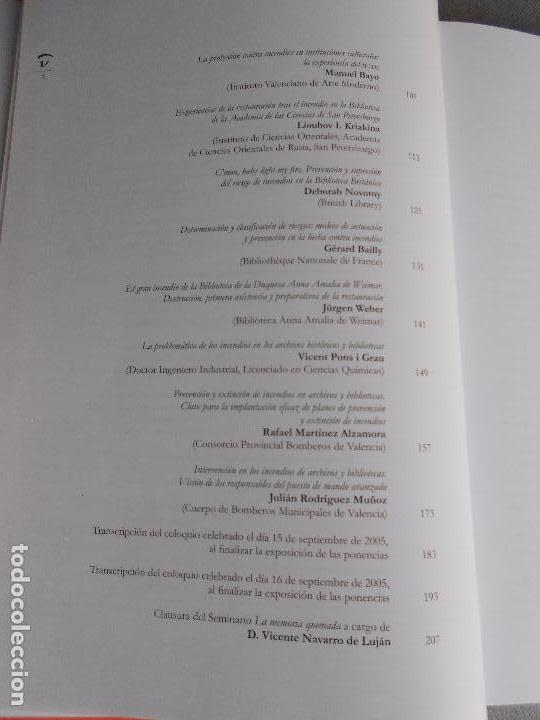Libros de segunda mano: LA MEMORIA QUEMADA - Foto 4