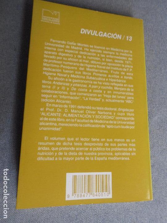 Libros de segunda mano: ALICANTE: ALIMENTACION Y SOCIEDAD - Foto 7