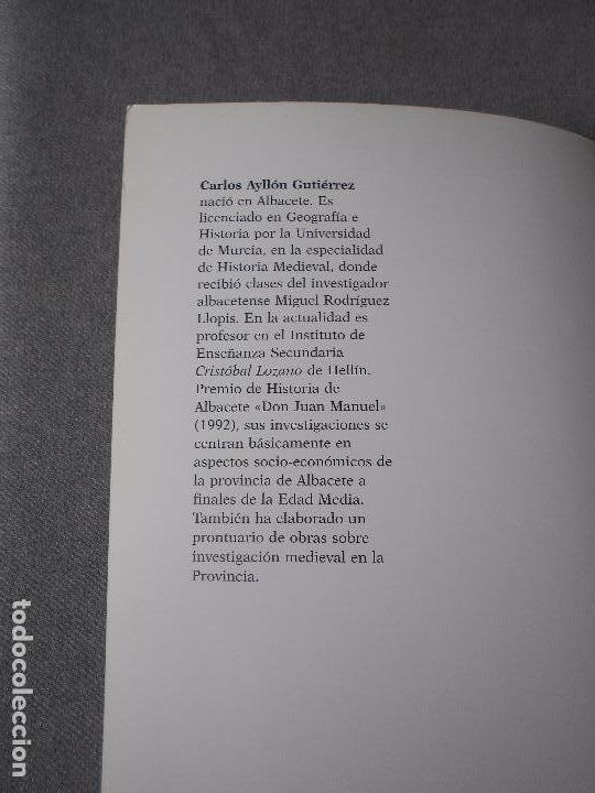 Libros de segunda mano: LA INTERVENCION ALBACETENSE EN LA GUERRA DE GRANADA - Foto 3