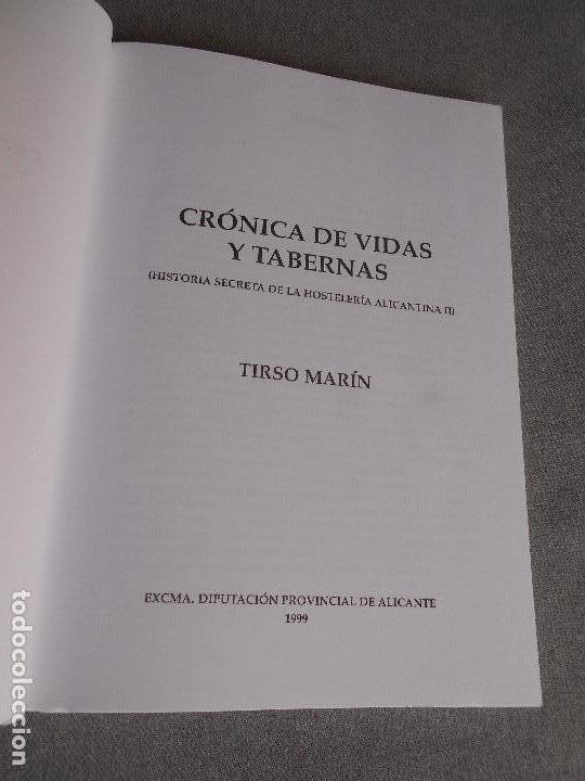 Libros de segunda mano: CRONICA DE VIDAS Y TABERNAS - Foto 3