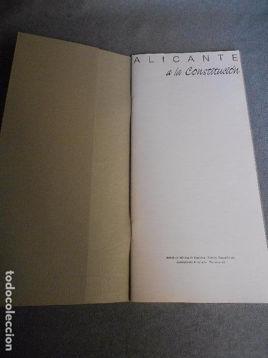 Libros de segunda mano: ALICANTE. HOMENAJE A LA CONSTITUCION - Foto 2