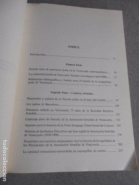 Libros de segunda mano: LA COMUNIDAD JUDIA DE VENEZUELA - Foto 8