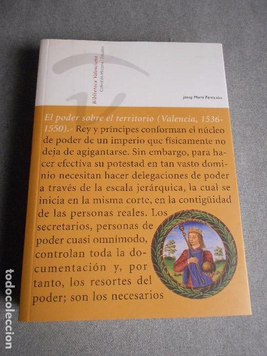 Libros de segunda mano: EL PODER SOBRE EL TERRITORIO. VALENCIA 1536 / 1550 - Foto 1