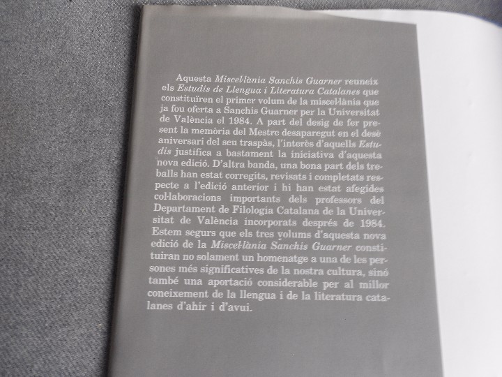 Libros de segunda mano: MISCEL - LANEA  SANCHIS GUARNER - Foto 3