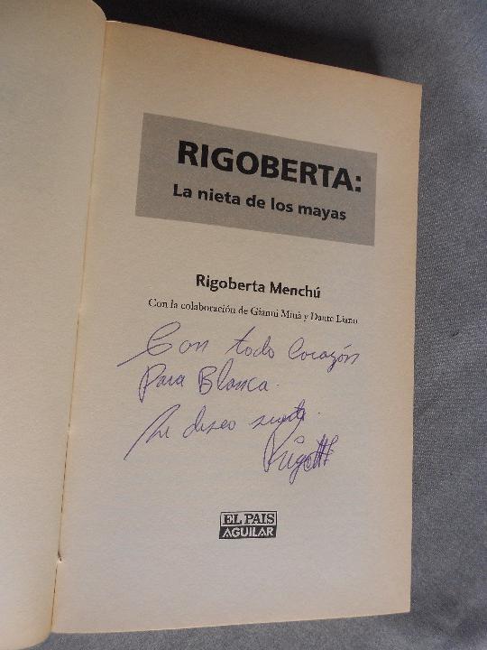 Libros de segunda mano: RIGOBERTA, LA NIETA DE LOS MAYAS - Foto 3