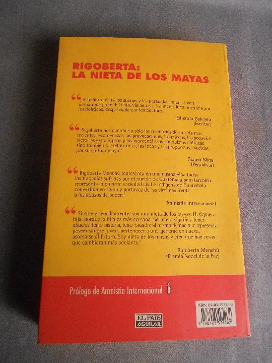 Libros de segunda mano: RIGOBERTA, LA NIETA DE LOS MAYAS - Foto 8