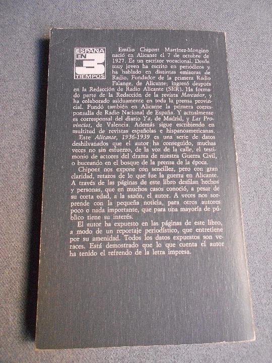 Libros de segunda mano: ALICANTE 1936 - 1939 - Foto 4