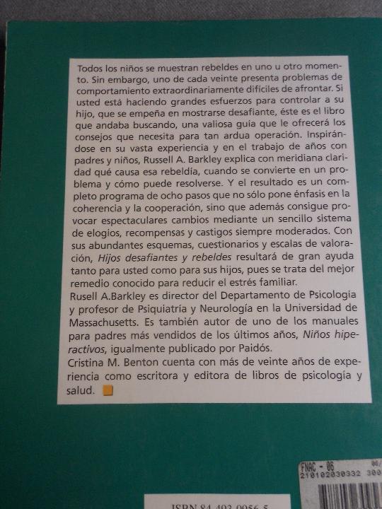 Libros de segunda mano: HIJOS DESAFIANTES Y REBELDES - Foto 4