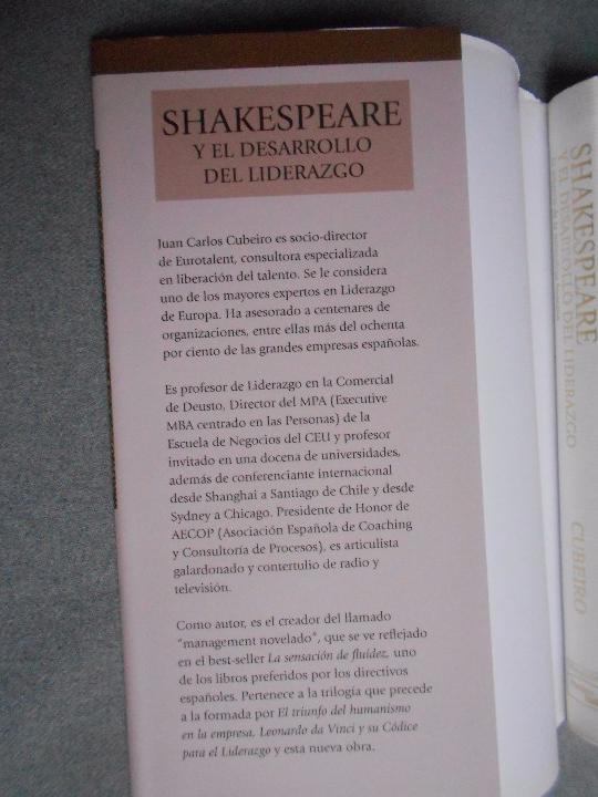 Libros de segunda mano: SHAKESPEARE Y EL DESARROLLO DEL LIDERAZGO - Foto 2