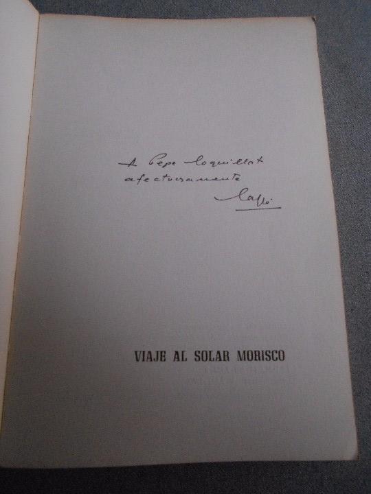 Libros de segunda mano: VIAJE AL SOLAR MORISCO. - Foto 2