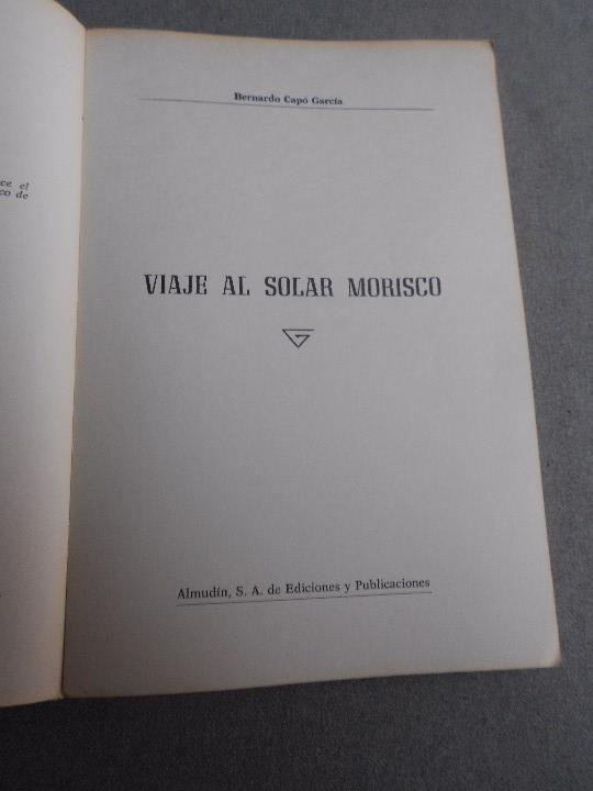 Libros de segunda mano: VIAJE AL SOLAR MORISCO. - Foto 4