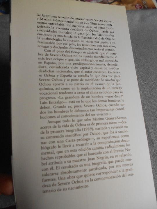 Libros de segunda mano: SEVERO OCHOA Y ESPA&Ntilde;A - Foto 2