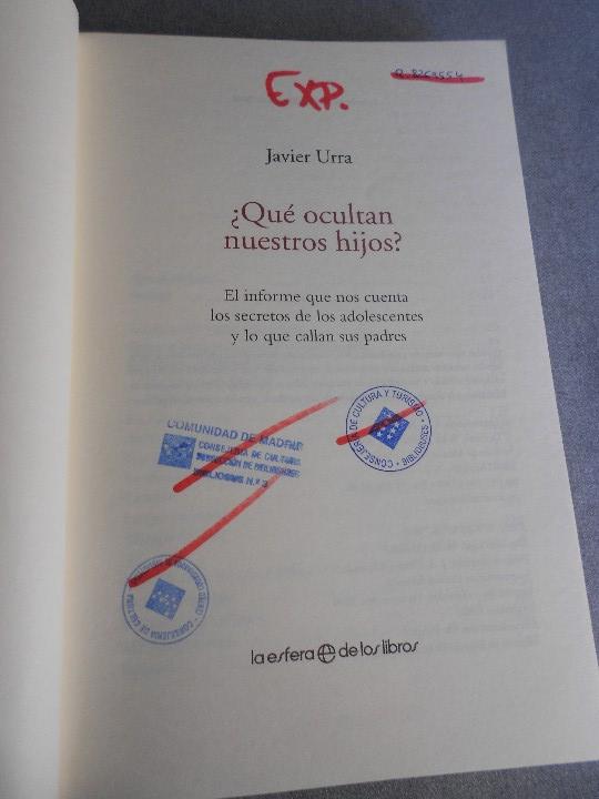Libros de segunda mano: QUE OCULTAN NUESTROS HIJOS - Foto 4