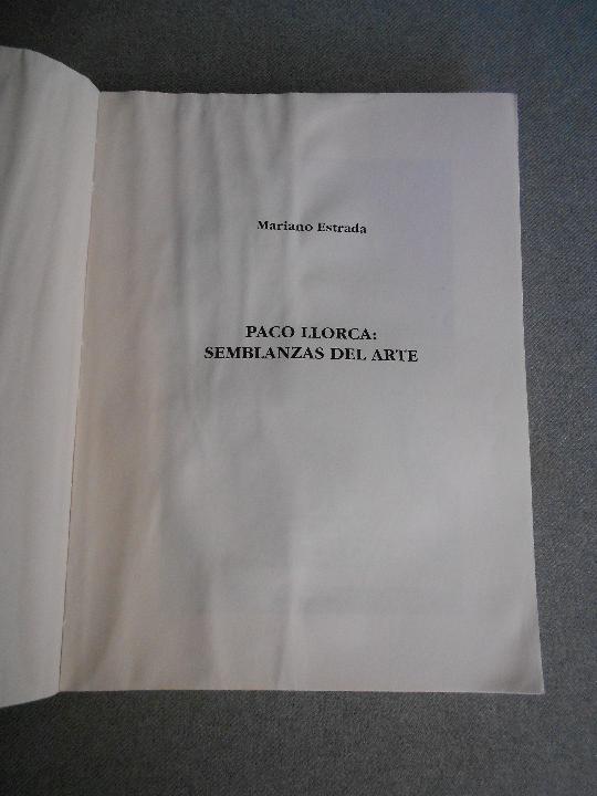 Libros de segunda mano: PACO LLORCA, SEMBLANZA DEL ARTE. - Foto 3