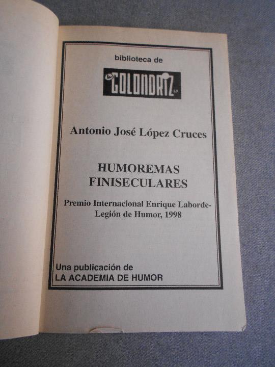 Libros de segunda mano: HUMOREMAS FINISECULARES - Foto 3