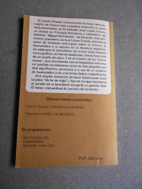 Libros de segunda mano: HUMOREMAS FINISECULARES - Foto 4