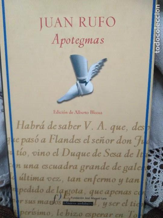 Libros de segunda mano: Apotegmas. Juan Rufo. - Foto 1