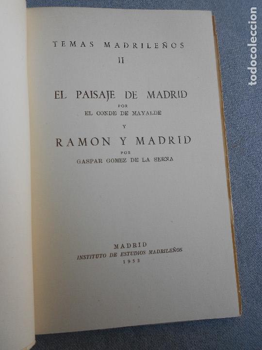 Libros de segunda mano: TEMAS MADRILE&Ntilde;OS II - Foto 2