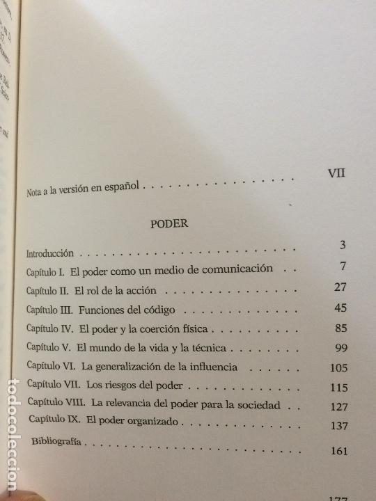 Libros de segunda mano: PODER. NIKLAS LUHMANN. - Foto 4