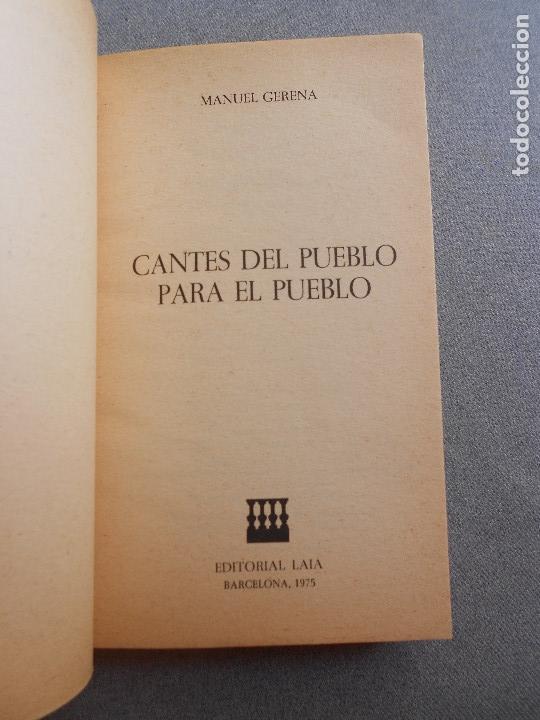 Libros de segunda mano: CANTES DEL PUEBLO PARA EL PUEBLO - Foto 2
