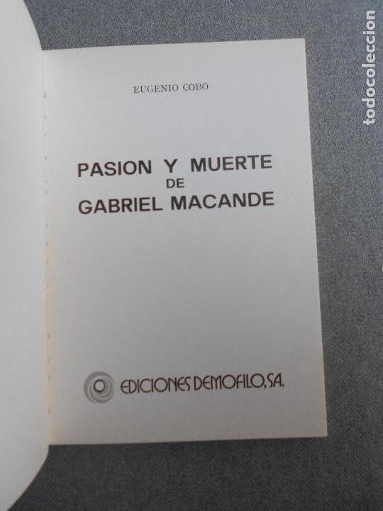Libros de segunda mano: PASION Y MUERTE DE GABRIEL MACONDE - Foto 2