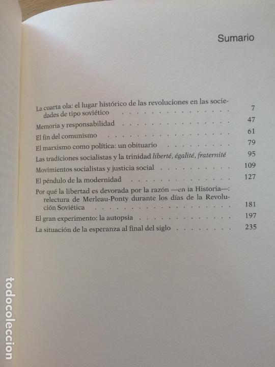 Libros de segunda mano: EL P&Eacute;NDULO DE LA MODERNIDAD. &Aacute;GNES HELLER Y FERENC FEH&Eacute;R. - Foto 4