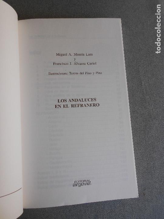 Libros de segunda mano: LOS ANDALUCES EN EL REFRANERO - Foto 2