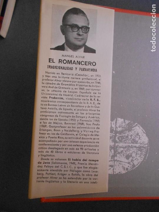 Libros de segunda mano: EL ROMANCERO, TRADICIONALIDAD Y PERVIVENCIA. - Foto 2