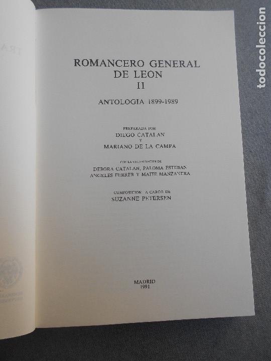 Libros de segunda mano: ROMANCERO GENERAL DE LEON. DOS TOMOS - Foto 8