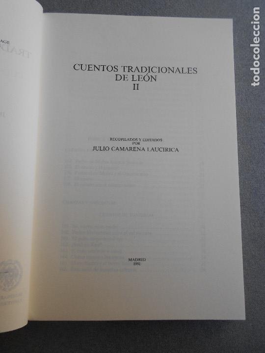 Libros de segunda mano: CUENTOS TRADICIONALES DE LEON. DOS TOMOS - Foto 7