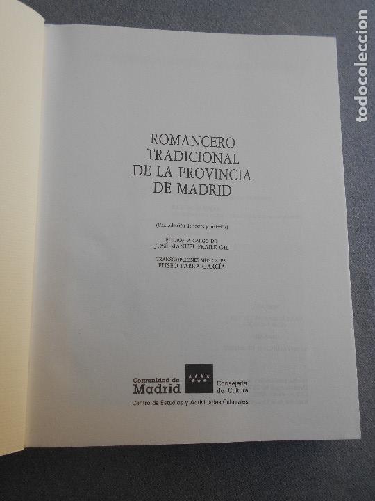 Libros de segunda mano: ROMANCERO TRADICIONAL DE LA PROVINCIA DE MADRID - Foto 2