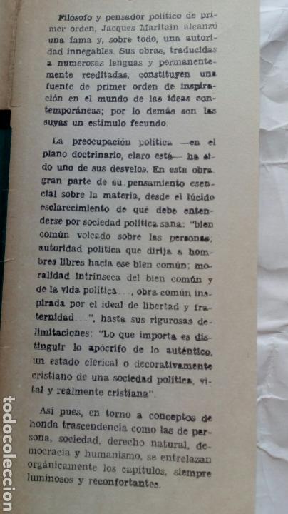 Libros de segunda mano: Los derechos del hombre. Jacques Maritain. - Foto 2